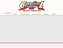 Tablet Screenshot of carrouselfarms.com